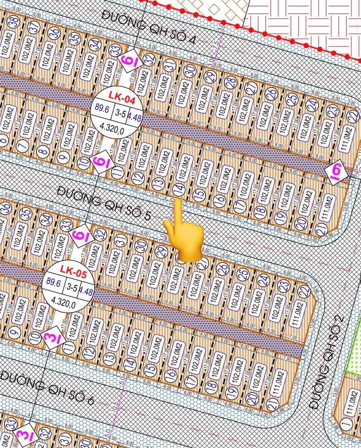 Bán Đất Nền LK4-14 Quỳnh Ngọc, Quỳnh Phụ, Thái Bình 102m² Hướng Nam