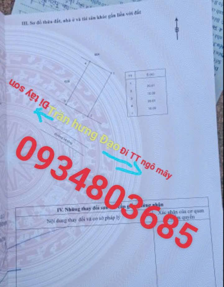 Đất Nền Trần Hưng Đạo, Phù Cát - 200m² Hướng Nam, Sẵn Sàng Đầu Tư