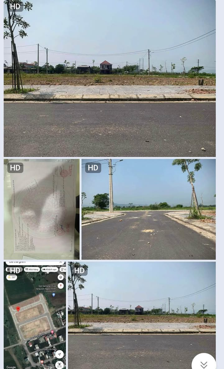 Đất Nền KQH Hương An Ân Nam, Huế - 144m² Sổ Hồng Riêng, Giá Tốt