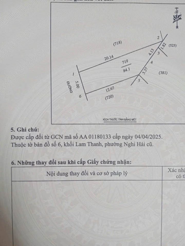 Đất nền Nghi Hòa, TP Vinh 84m² giá 1 tỷ - Đường to ô tô