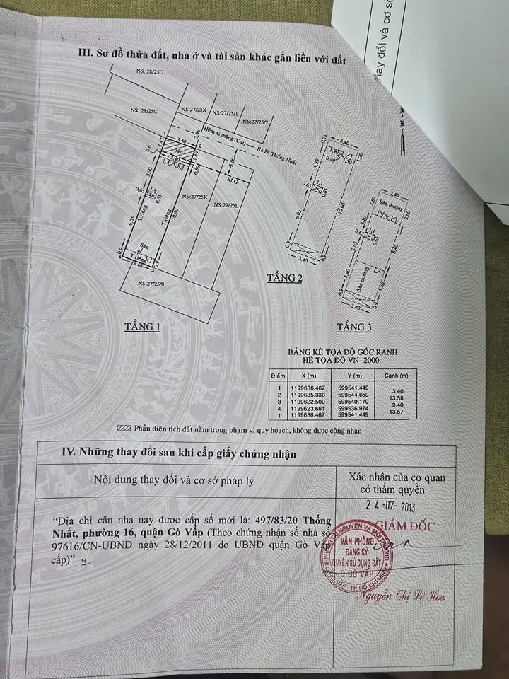 Nhà 47m² Gò Vấp, 3 Tầng, 4PN - Giá 5.5 Tỷ