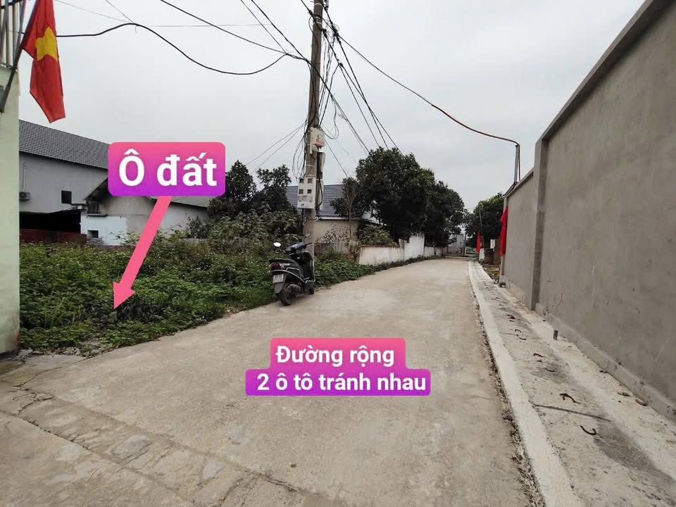 Bán đất Vĩnh Phúc 100m² - Sổ đỏ chính chủ, ô tô tránh nhau