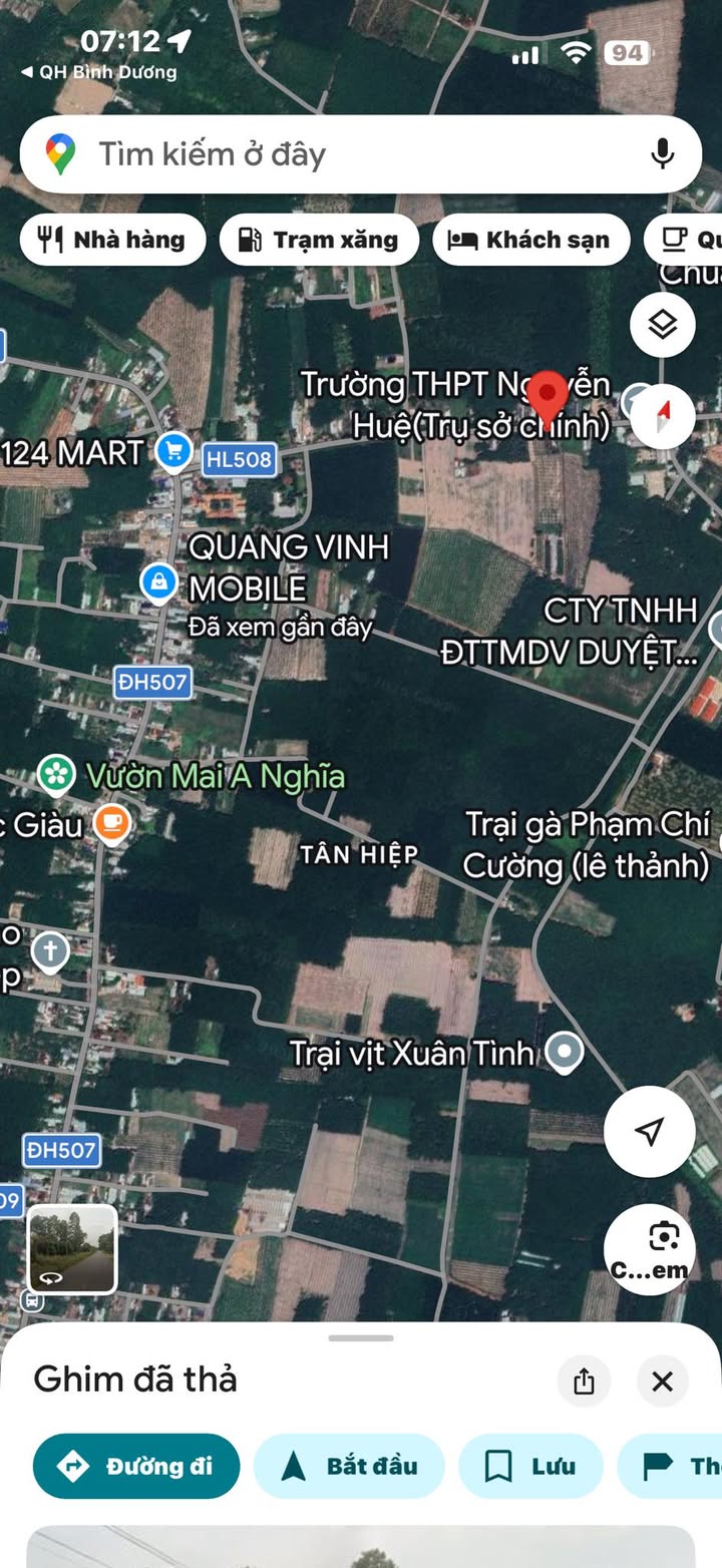 Đất nền DH508 Tân Hiệp Phú Giáo 750m² - Đất thổ cư 100%!