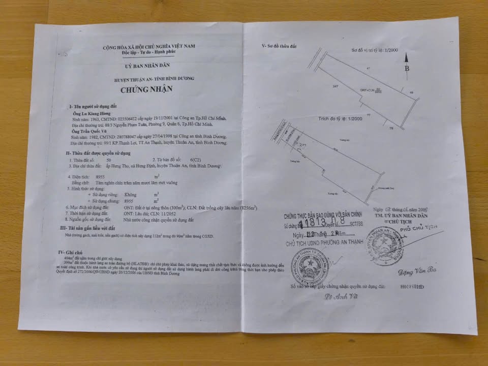 Đất nền Mặt tiền CMT8 Thuận An 8955m² - Sổ đỏ chính chủ, tiềm năng cực lớn!
