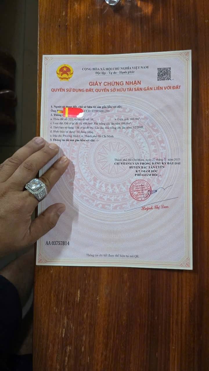 Đất nền Hội Nghĩa Tân Uyên 812m² - Sổ đỏ chính chủ