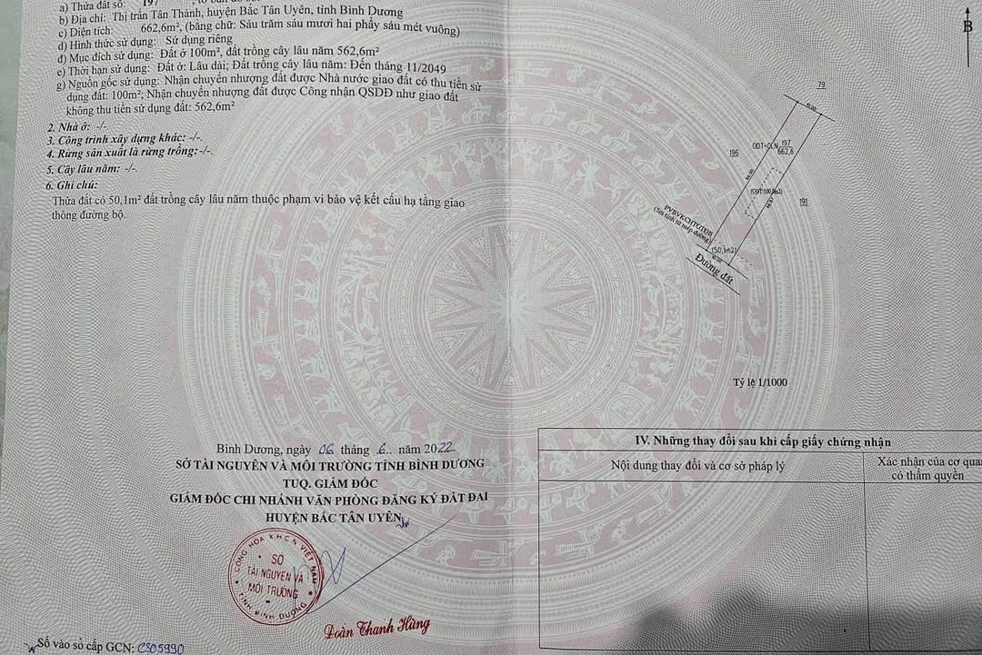 Đất Vàng Bắc Tân Uyên 670m² Sổ Hồng Thổ Cư - Đầu Tư Sinh Lời 1.3 Tỷ