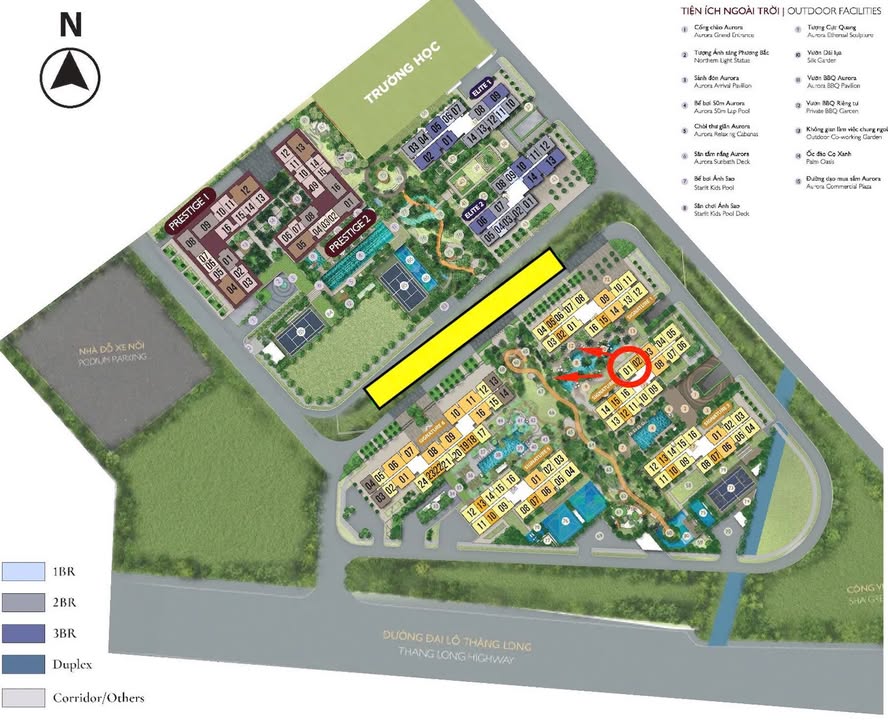 Căn hộ Lumi Hà Nội 106.6m² - View đẹp Tây Bắc!