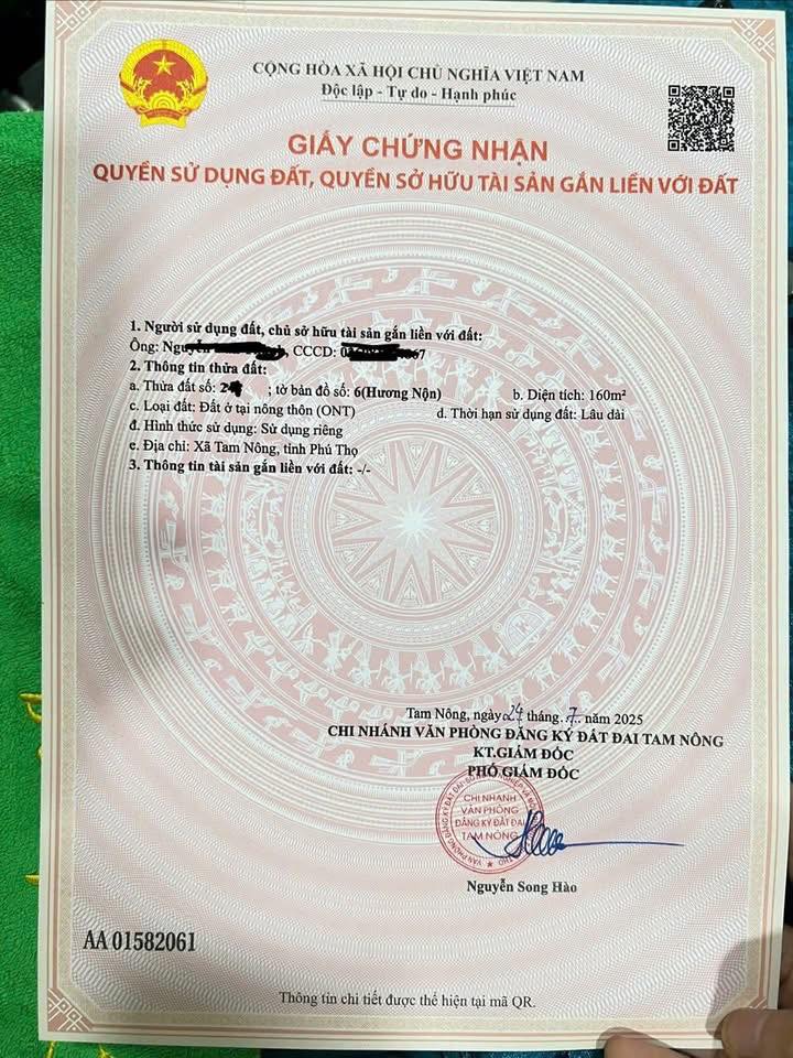 Lô đất Hương Nộn 160m² - Đất thổ cư 100%, ô tô tránh nhau!