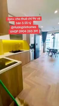 Cho thuê căn hộ 2PN+ Vinhomes Grand Park, Full nội thất Luxury - 9 triệu/tháng