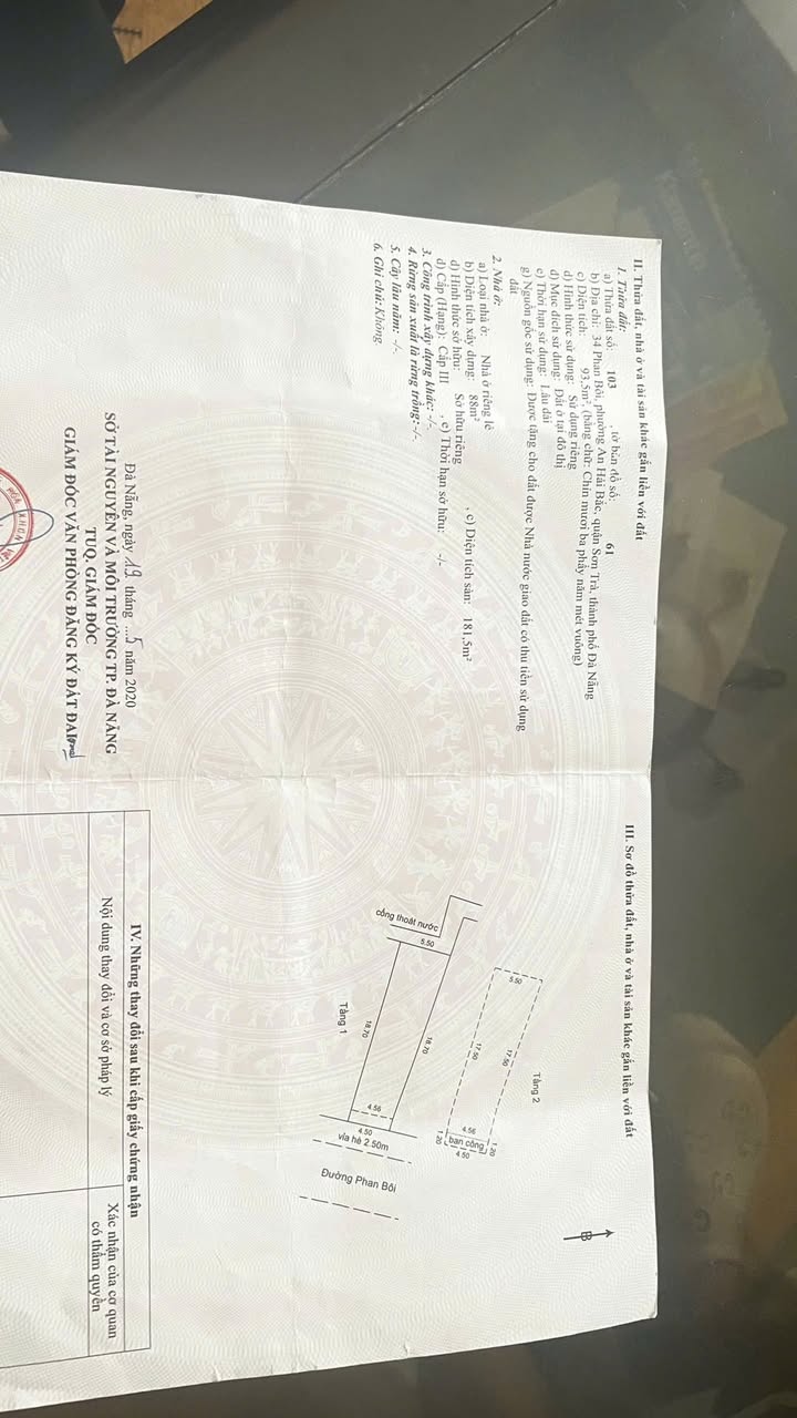 Nhà Mặt Tiền Phan Bôi Đà Nẵng 93.5m² - Kinh Doanh Sầm Uất