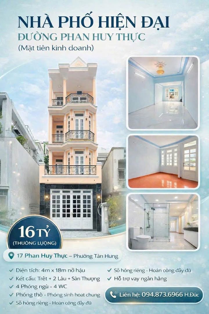 Nhà Phố Phan Huy Thực Q.7 72m² - Mặt tiền kinh doanh, đầu tư sinh lời!