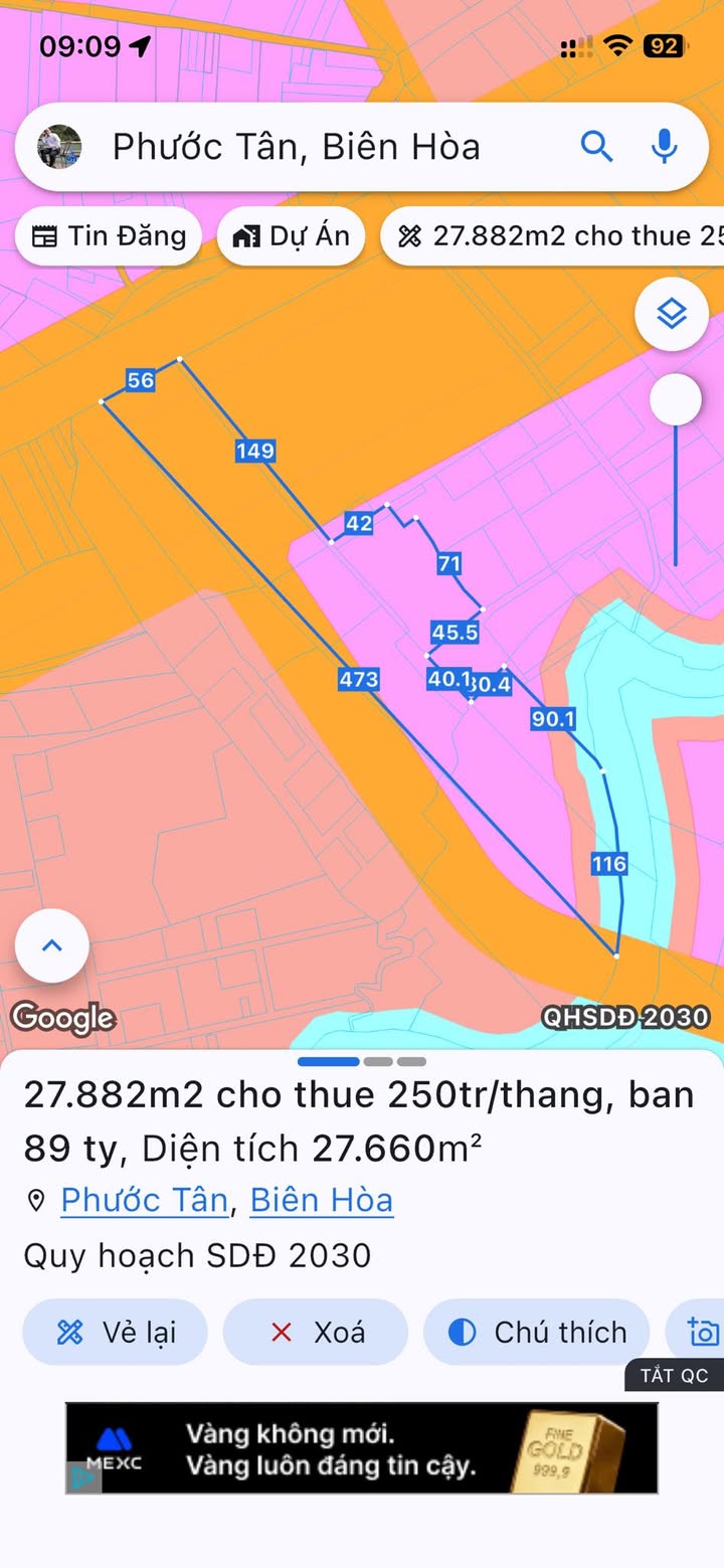 Bán Đất 3 Mặt Tiền Võ Nguyên Giáp, Đồng Nai - 27,882m² Sổ Hồng Riêng