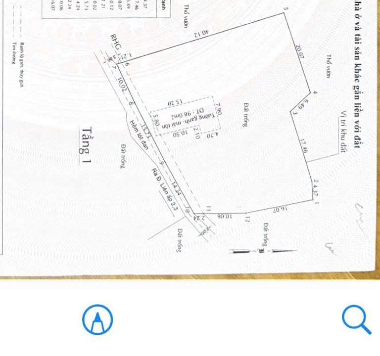 Bán đất Xã Hiệp Phước, Nhà Bè 1500m² - Sổ đỏ, góc 30m