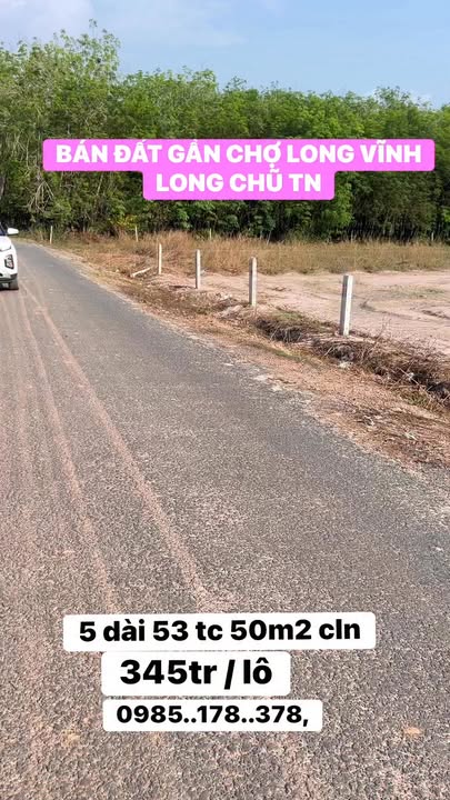 Bán Đất Mặt Tiền Long Chữ, Tây Ninh - 269.4m² Sổ Hồng Riêng