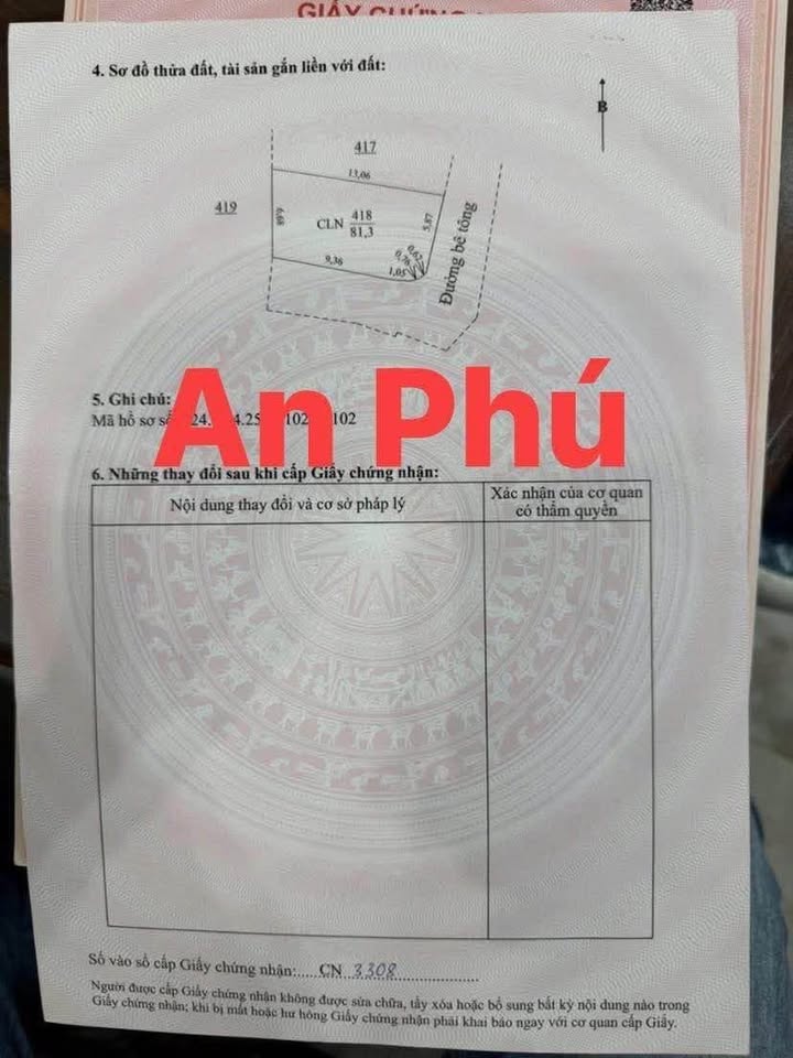 Đất nền Xã An Phú, Nam Sách 81m² giá 700 triệu - Sổ đỏ chính chủ
