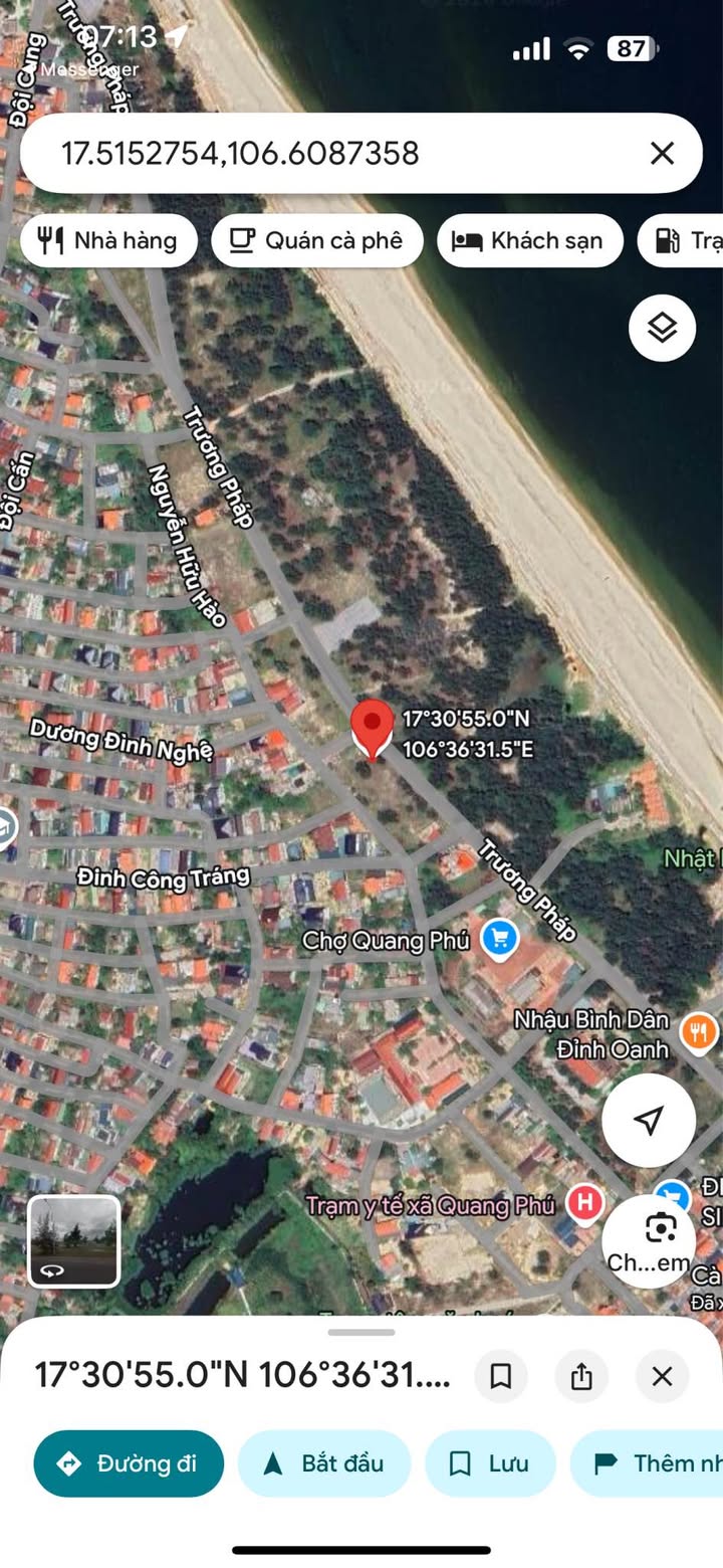 Bán đất mặt tiền Trương Pháp Đồng Hới 375m² - Vị trí kinh doanh đắc địa