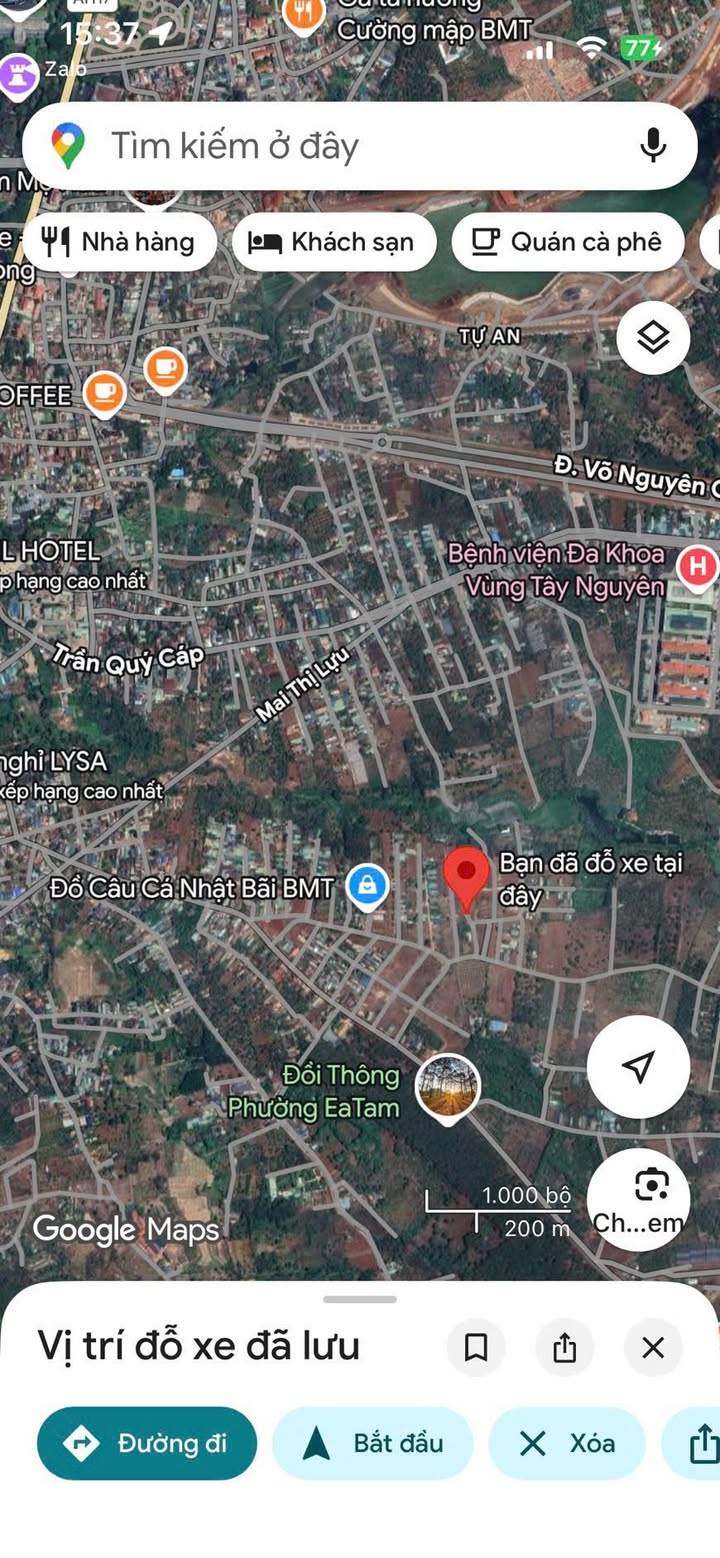 Đất thổ cư 100m² Phường Tân Lợi - View Đồi Thông Eatam chỉ 1.485 tỷ