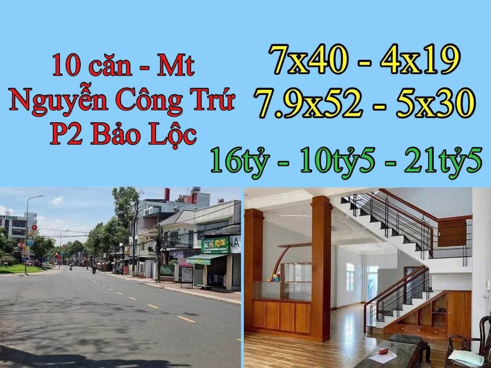 Nhà Phố Nguyễn Công Trứ, Bảo Lộc 76m² – Vị trí đắc địa kinh doanh đỉnh!