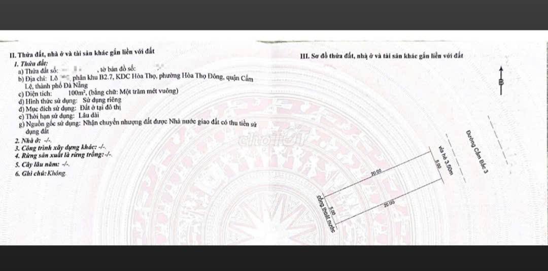 Nhà 100m² Cẩm Lệ - Kinh doanh, Cho thuê, Vừa ở, Giá 6 tỷ