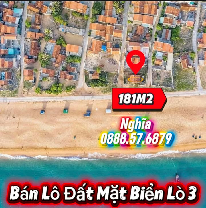 Đất Nền 181m² 3 Mặt Tiền Biển Phú Yên - Sổ Đỏ Chính Chủ