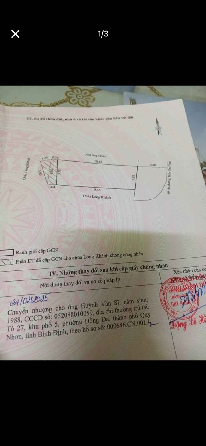 Nhà Mặt Tiền P. Trần Phú, Quy Nhơn 35.7m² 4.65 tỷ - Mặt tiền kinh doanh