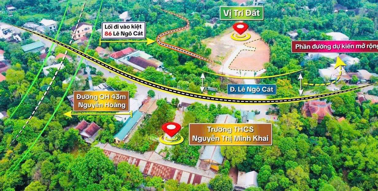 Bán Đất Lê Ngô Cát, Huế 101m² - Lô Góc Thoáng, Giá 2.x Tỷ