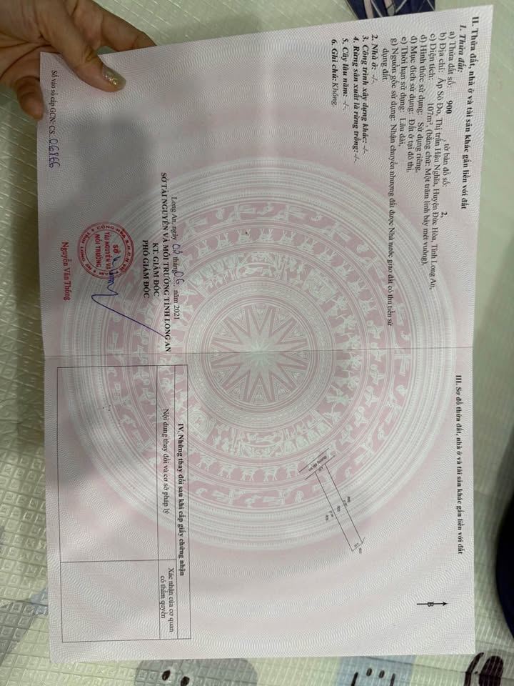 Đất thổ cư 108m² Hậu Nghĩa, Đức Hòa - Sổ hồng sẵn, ô tô vào đất