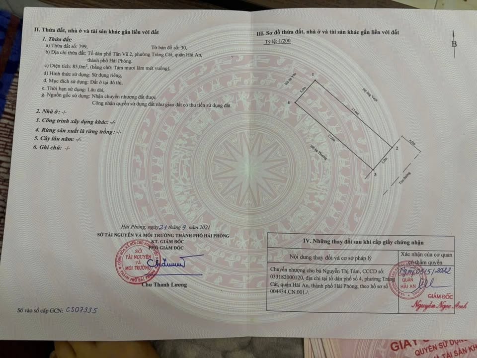 Đất nền Tràng Cát, Hải An 85m² giá 2.93 tỷ - Tiềm năng tăng giá!