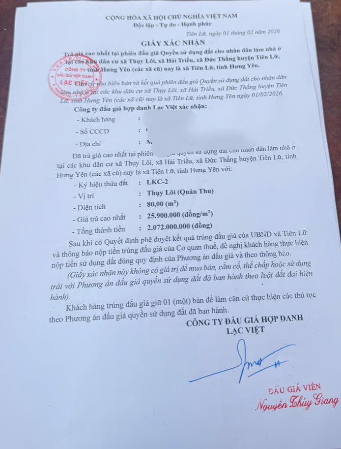 Bán Đất Lô Góc Hưng Yên 80m² - Giá Tốt, Sẵn Sổ