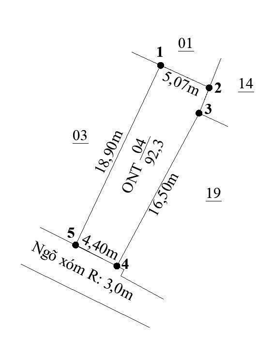 Đất nền Tiên Thanh 92m² - Đường to ô tô vào tận đất!