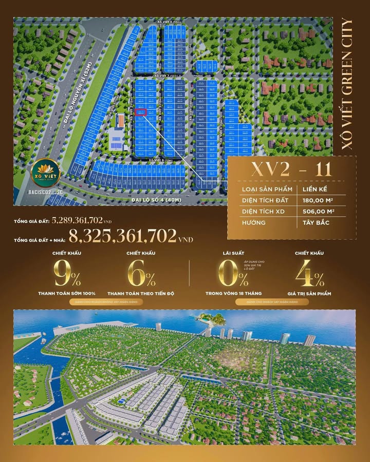 Townhouse Xô Viết Green City 180m² - Kinh doanh & An cư lý tưởng