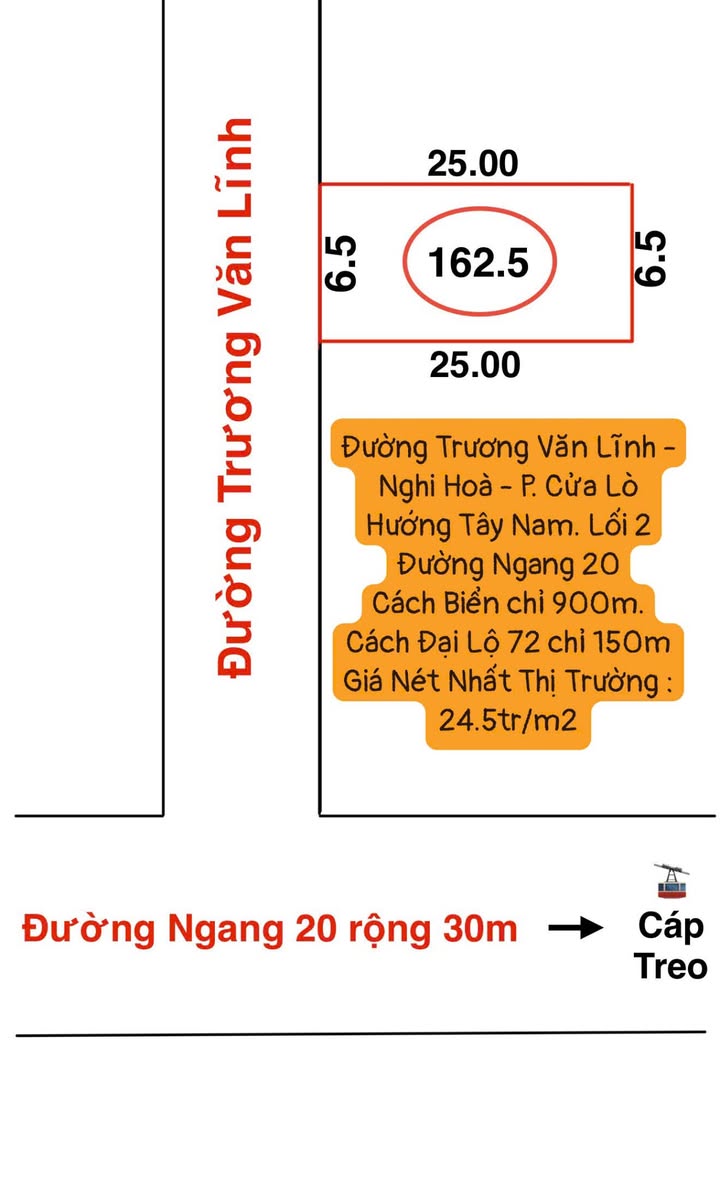 Đất nền Trương Văn Lĩnh 93m² – Tiềm năng tăng giá, gần biển!