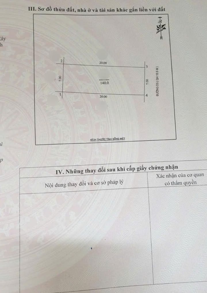 Đất Vàng Phường Hưng Dũng, TP. Vinh - 140m², Mặt Tiền 7m, Hướng Đông Nam