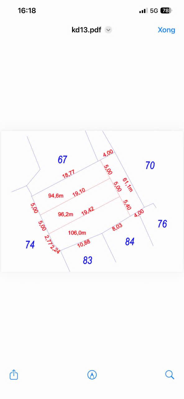 Đất nền Kim Đường, Ứng Hòa 92m² - Đường to ô tô, Sổ đỏ chính chủ