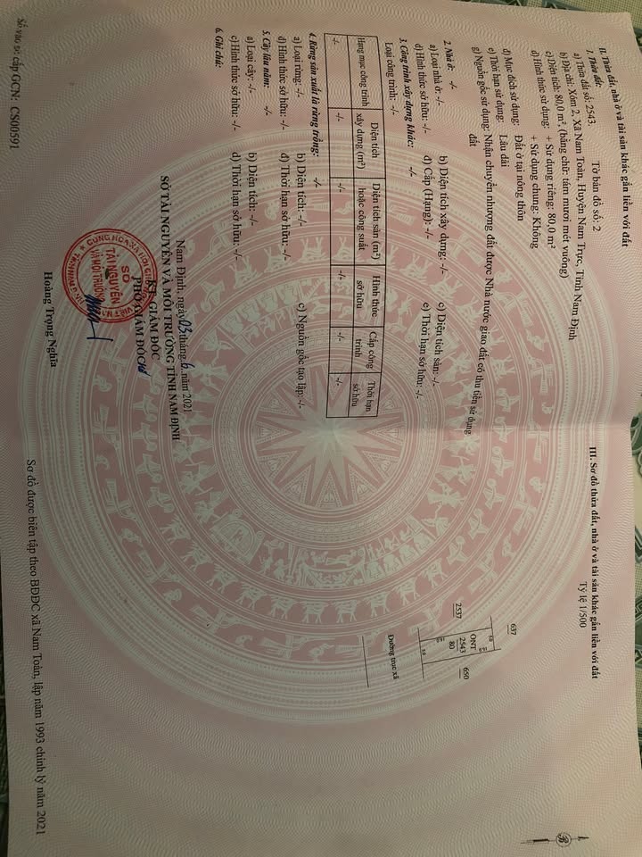 Bán Đất Nam Trực 80m² - Mặt Tiền 5m - Gần QL21A - 2.2 Tỷ