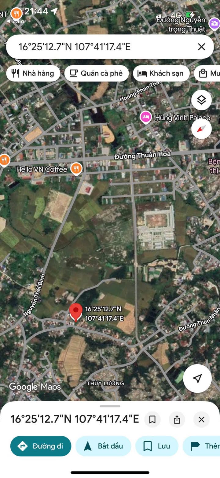 Đất nền Bùi Huy Bích Hương Thủy 800m² 3.9 tỷ - Sổ hồng chính chủ