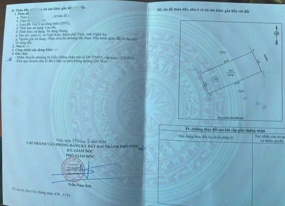 Đất nền Nghi Kim, TP. Vinh 130.8m² - Tiềm năng tăng giá!