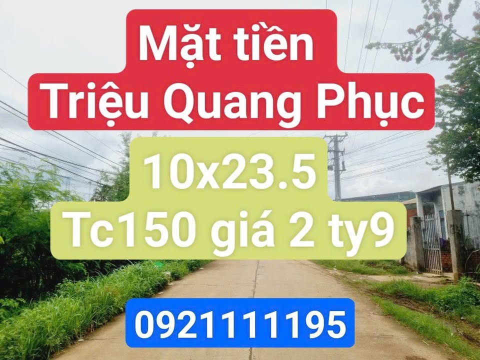 Đất Mặt Tiền Triệu Quang Phục, Buôn Ma Thuột - 235m² Thổ Cư, Hướng Nam
