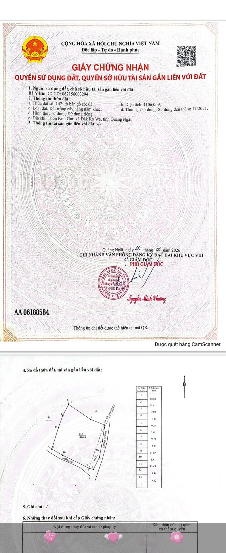 Đất nền Xã Đắk Blô, Đắk Glei 360m² - Sổ hồng chính chủ