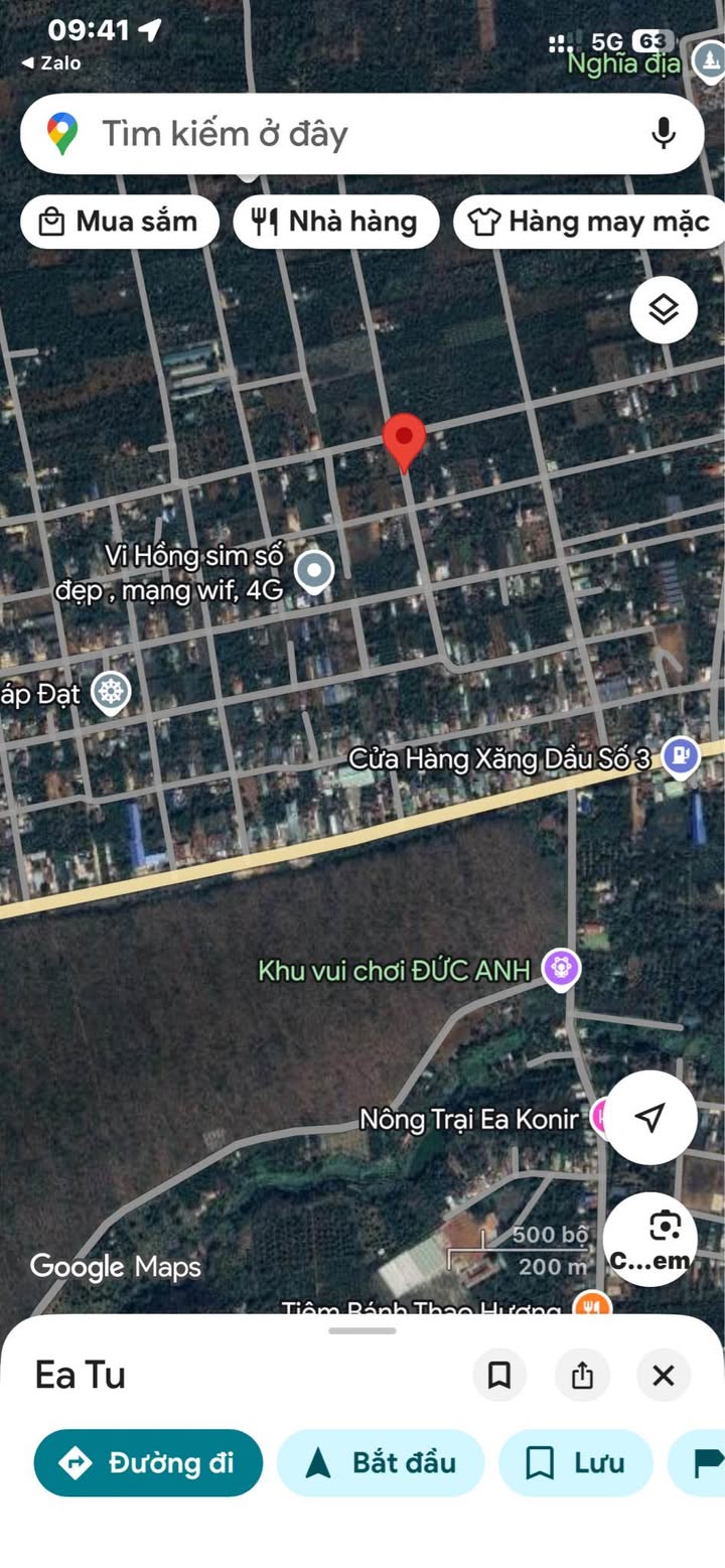 Đất nền Ea Tu, Buôn Ma Thuột 100m² - Sổ đỏ thổ cư, giá đầu tư 899 triệu