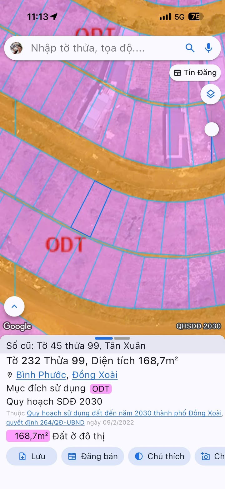 Bán đất TDC Tân Xuân Đồng Xoài 155m² - Sổ TC, Giá 7 tỷ