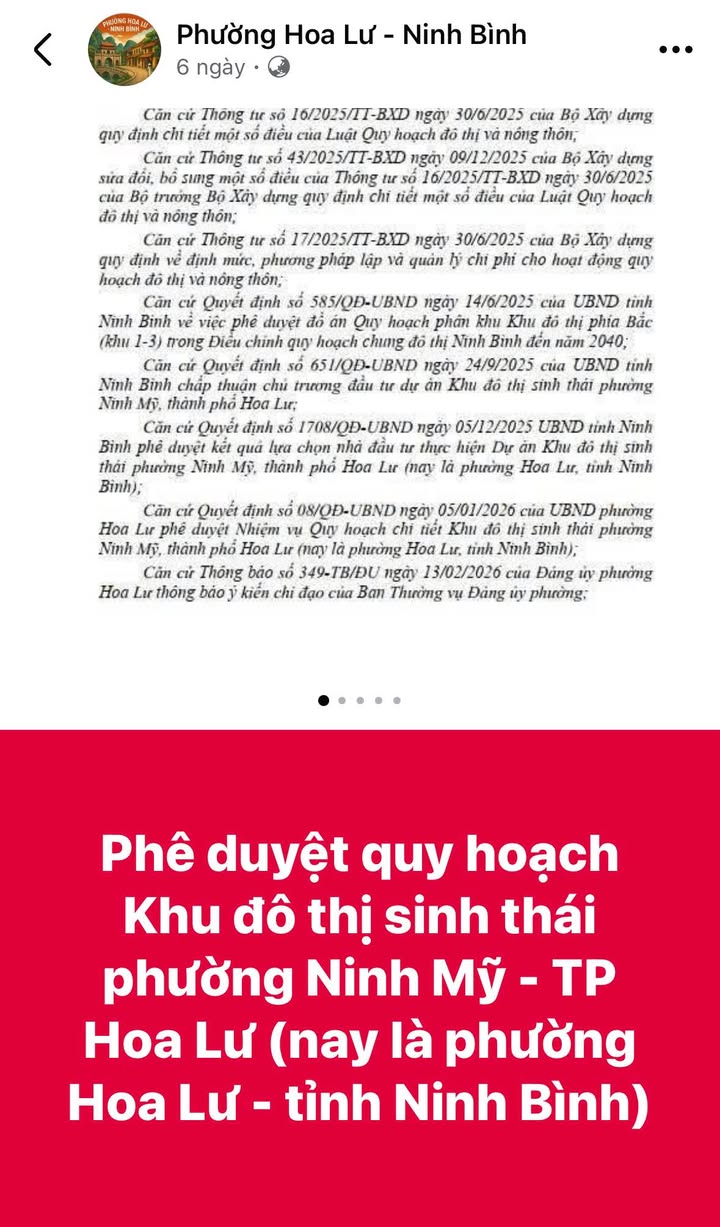 Đất nền Ninh Mỹ, Hoa Lư 70m² giá hơn 2 tỷ - Đường to ô tô