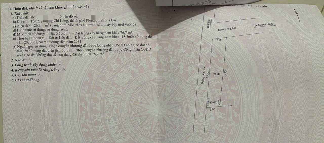 Đất nền Phường Chi Lăng, Pleiku 140m² - Tiềm năng tăng giá cực lớn!