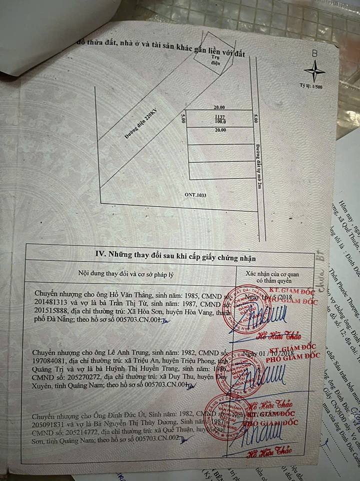 Đất nền Hòa Khánh Nam 100m² - Sổ đỏ chính chủ, giá 950 triệu!