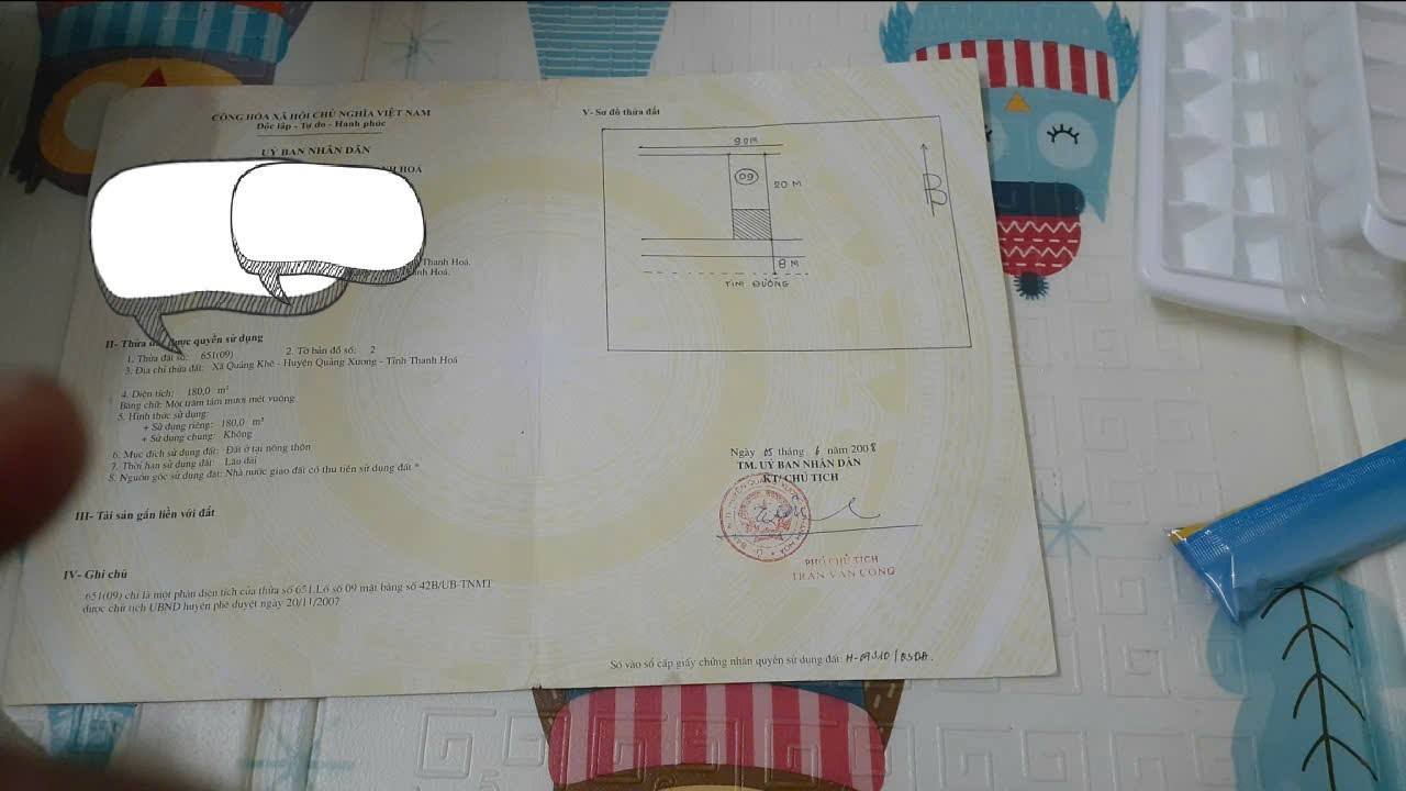 Đất nền Phường Quảng Thành 180m² - Đất thổ cư 100%, xây dựng tự do!