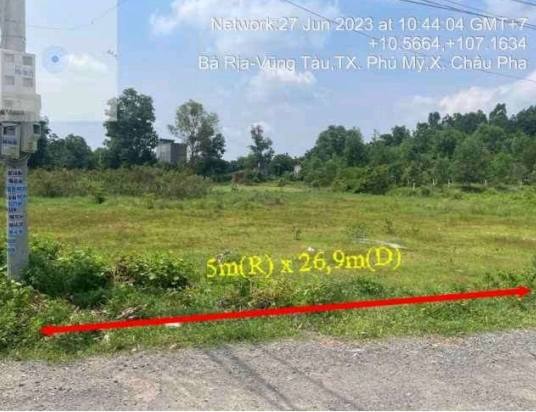 Đất Nền Châu Pha Phú Mỹ BRVT 134m² Sổ Đỏ - Giá Thỏa Thuận