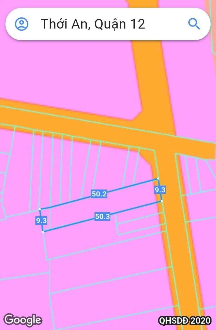 Đất nền Thới An Q12 435m² Sổ đỏ chính chủ