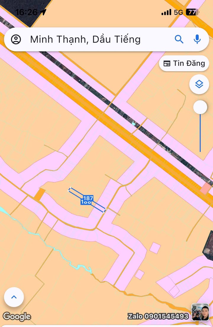 Đất nền Dầu Tiếng, Bình Dương 1080m² - Sổ đỏ chính chủ