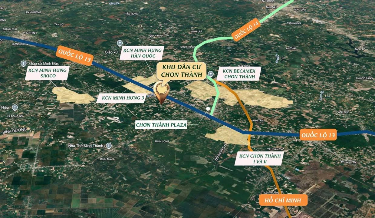 Đất Vàng KCN Becamex Chơn Thành 250m² - Sổ Hồng Riêng, Giá Đầu Tư 400 Triệu