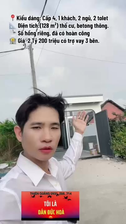 Nhà Riêng Đức Hòa 128m² giá 2.2 Tỷ - Sổ hồng sẵn, vị trí đẹp!